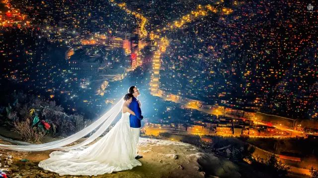 森林复古婚纱照_古堡婚纱照片_古堡森林婚纱照准备