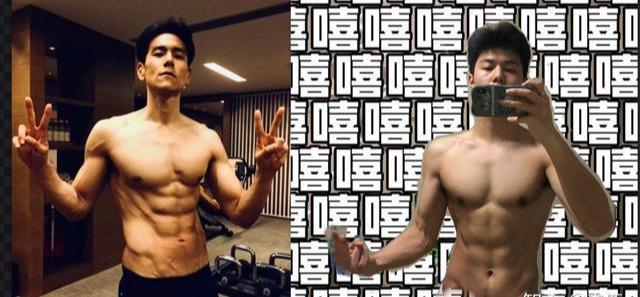 男明星健身前后_健身的明星男_明星健身前后对比